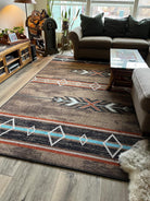 X's & Diamonds Southwestern Area Rug - Made in the USA - Blue Mountain Brands USA Home Decor
