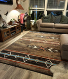 X's & Diamonds Southwestern Area Rugs - Made in the USA -Blue Mountain Brands USA Home Decor