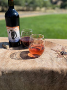 Blue Mountain Brands and Barbed Wire Ranch Style Wine Glasses Made in the USA