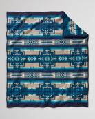 Pendleton Chief Joseph Blanket Aegean back - Blue Mountain Brands USA