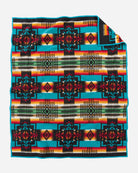 Pendleton Chief Joseph Blanket turquoise back - Blue Mountain Brands USA