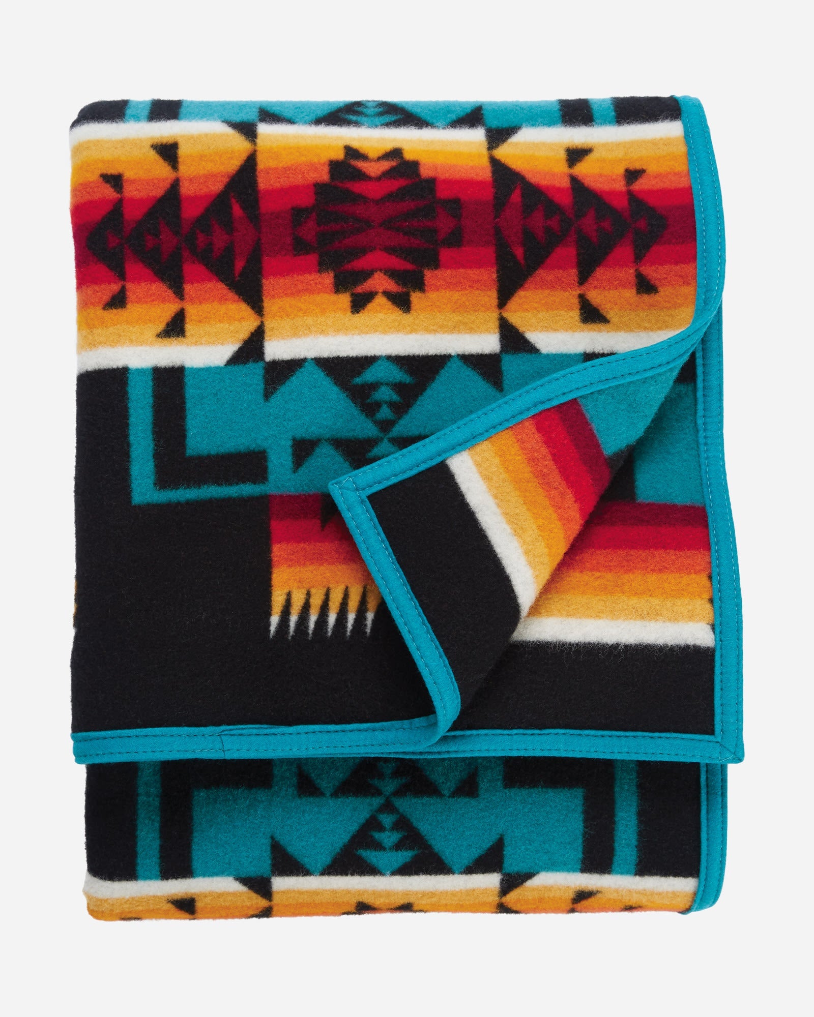 Pendleton Chief Joseph Blanket black folded - Blue Mountain Brands USA