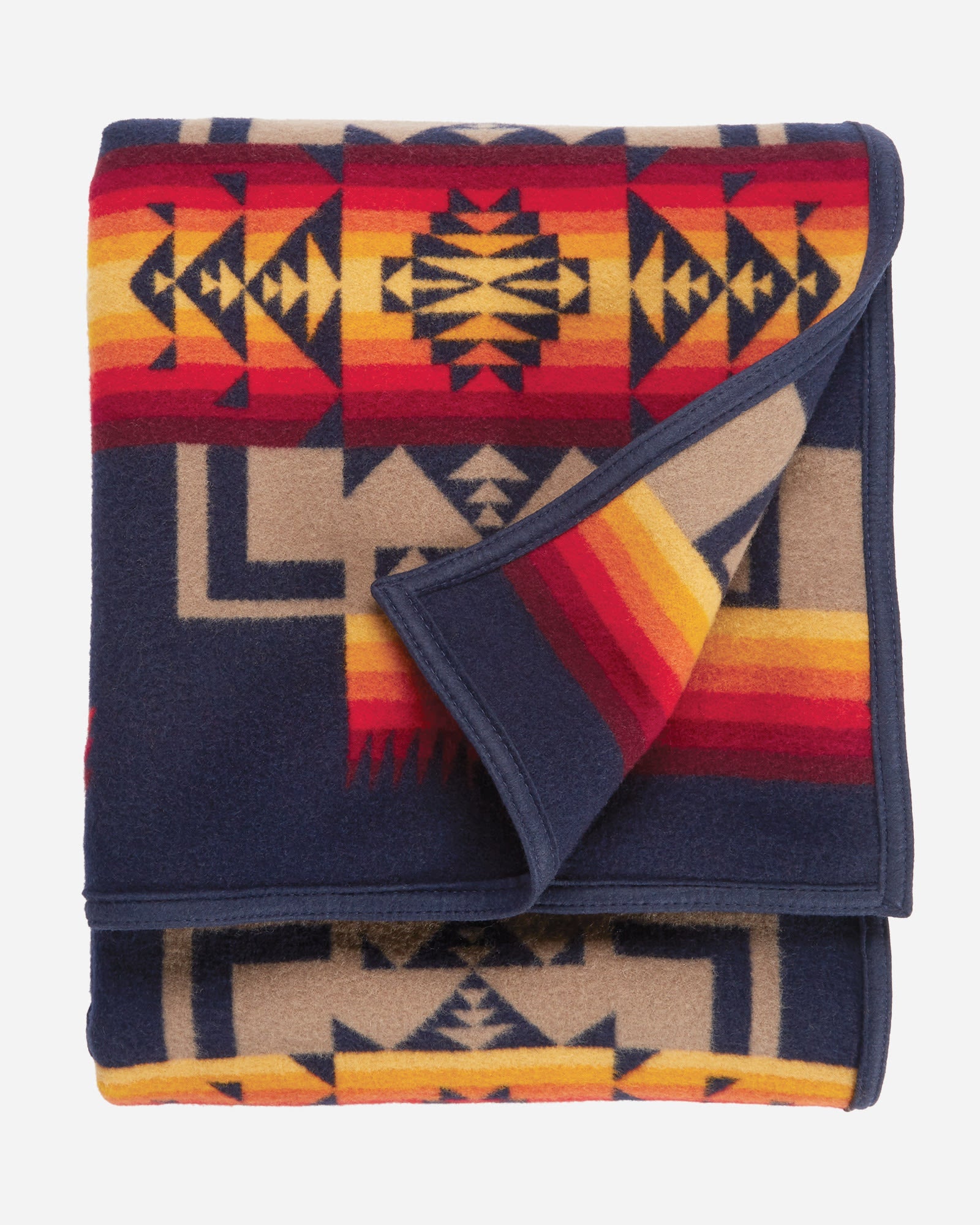 Pendleton Chief Joseph Blanket navy folded - Blue Mountain Brands USA