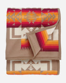 Pendleton Chief Joseph Blanket tan folded - Blue Mountain Brands USA