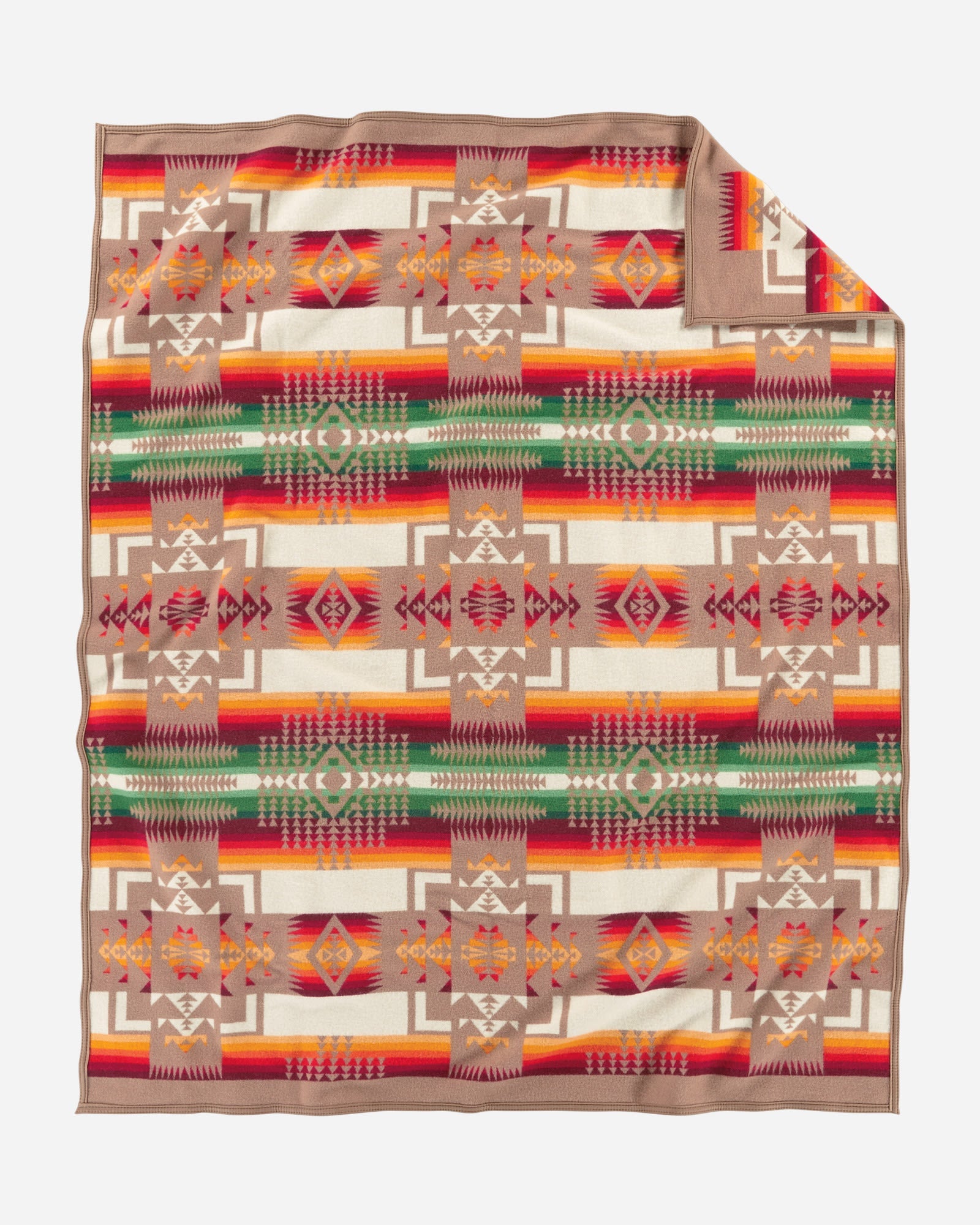 Pendleton Chief Joseph Blanket tan back - Blue Mountain Brands USA
