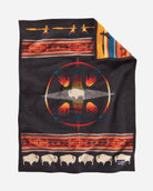 Pendleton Big Medicine Circle of Life Crib Blanket made in Oregon - Blue Mountain Brands USA Home Decor