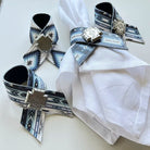 Southwestern Aztec Design Leather Napkin Rings - Blue Mountain Brands Home Decor