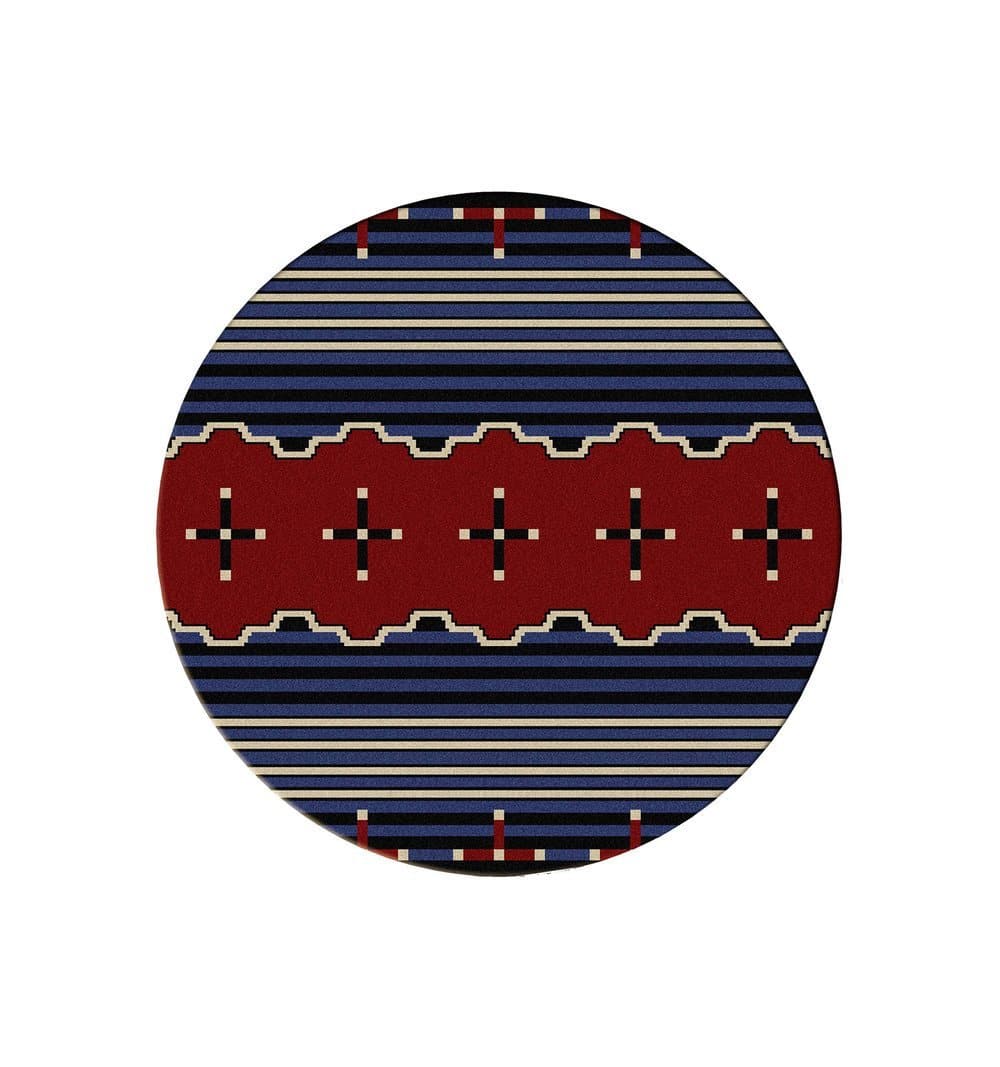 Big Chief 8' Round Area Rug - Rugs made in the USA - Your Western Decor