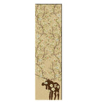 Moose Blossom Floor Runner in natural made in the USA - Your Western Decor