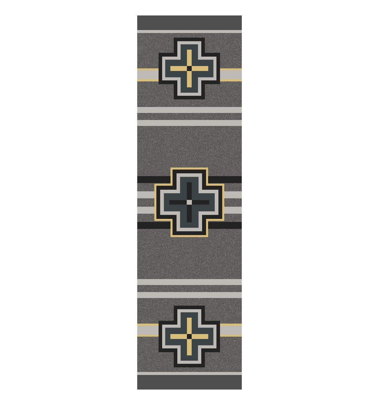 Southwest grey & light yellow runner rugs. Made in the USA. Your Western Decor