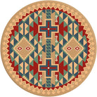 Dry Valley Kilim Round Area Rugs. Southwestern style area and accent rugs. Made in the USA. Your Western Decor, LLC