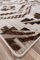 Modern zebra print area rug. Made in the USA. Your Western Decor