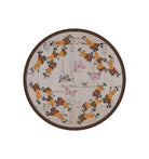 Buffalo and butterflies round area rug made in the USA. Your Western Decor