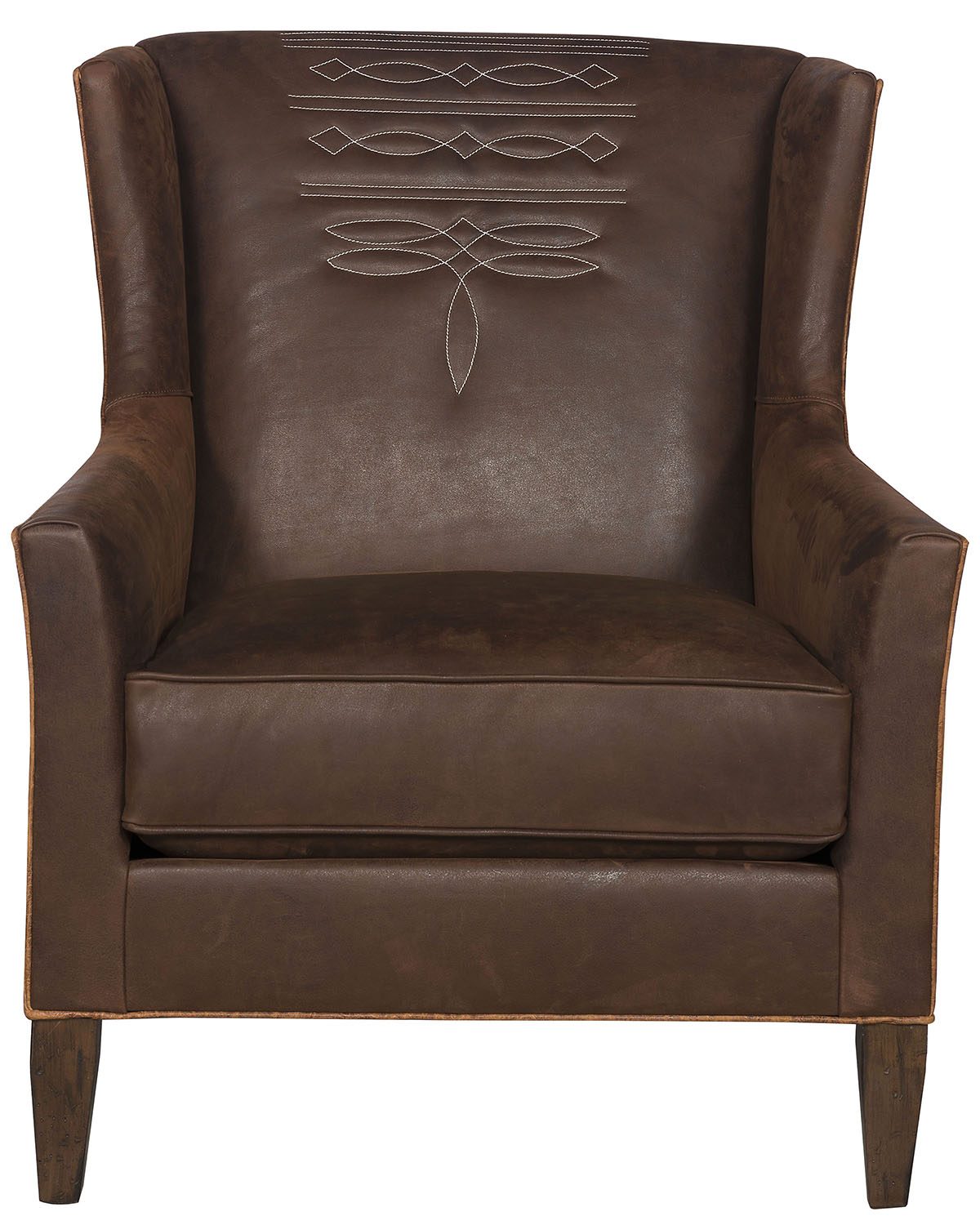The Cattleman's Lounge Chair w/ Boot Stitch Design made in the USA - Blue Mountain Brands USA