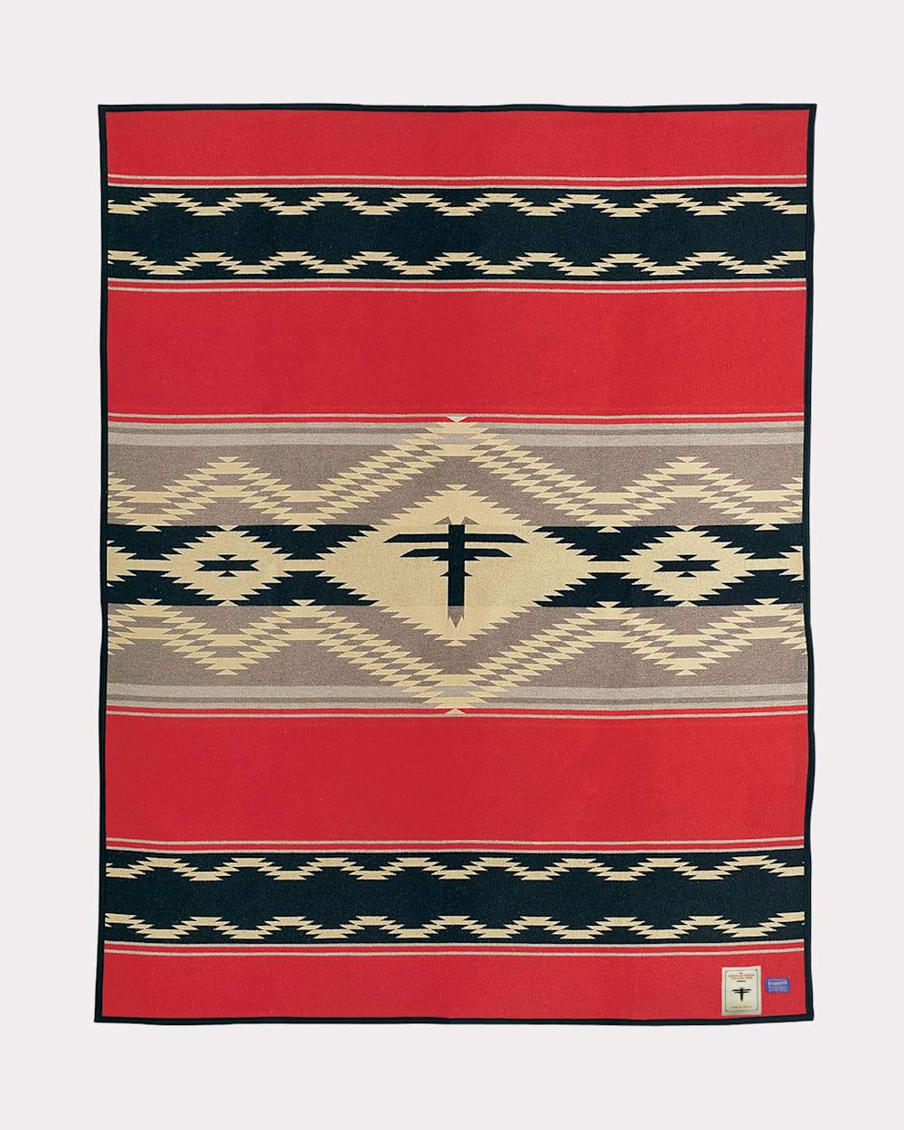 Red, black, and beige The College Fund Water Blanket by Pendleton - Blue Mountain Brands Home Decor