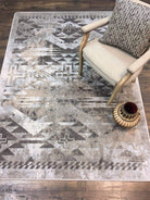 Distressed Rustic Cross Area Rug - Sandstone - Your Western Decor