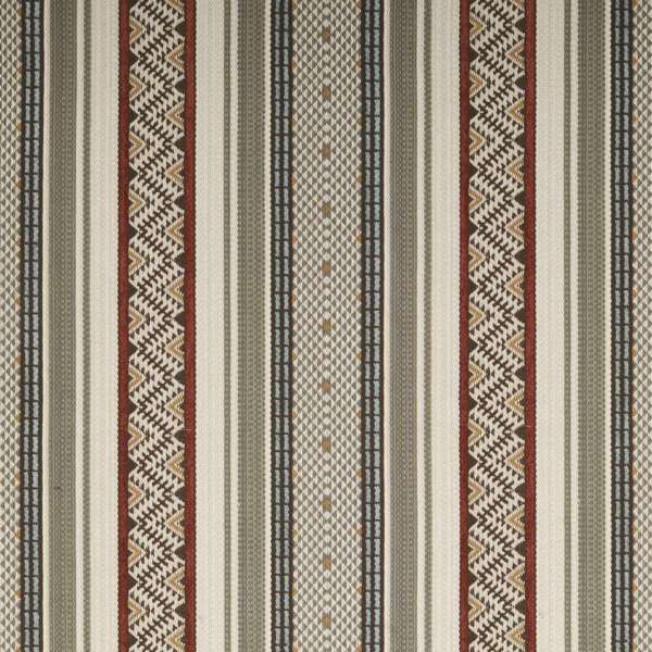 Textile pattern with horizontal stripes in earthy tones - Blue Mountain Brands USA