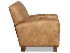 Houk tan leather recliner side - Your Western Decor