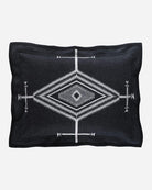 Los Ojos Pendleton Pillow sham black with white design made in the USA - Blue Mountain Brands USA