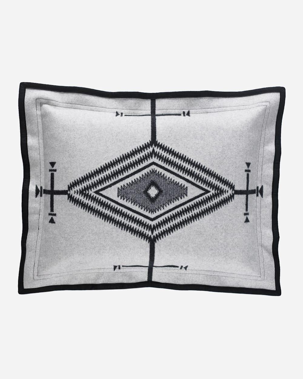 Los Ojos Pendleton Pillow sham white with black design made in the USA - Blue Mountain Brands USA