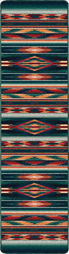Multi Emerald Floor Runners - Rugs made in the USA - Blue Mountain Brands Home Decor