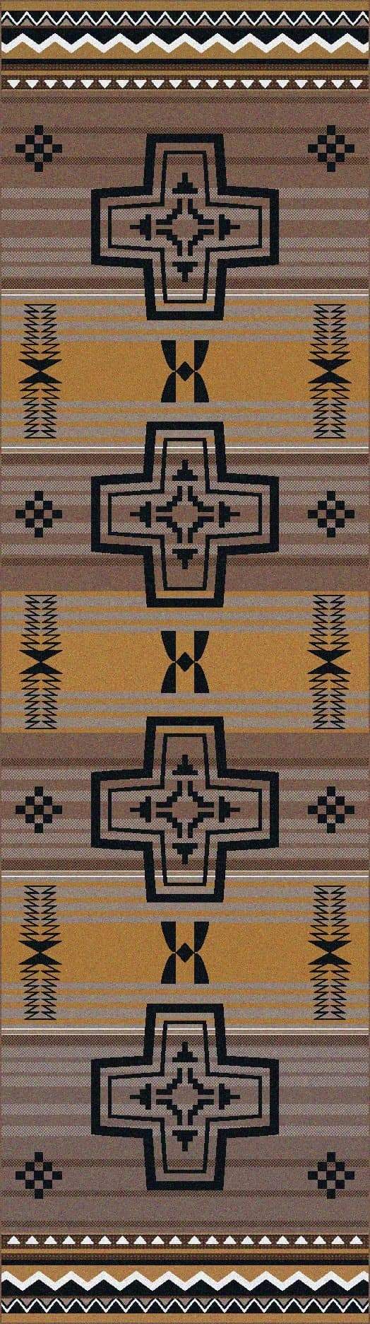 Brazos Arrows Southwestern Floor Runner - 2 Colors - Rugs made in the USA - Your Western Decor