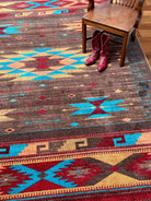 Ohtli Multi Color Aztec Area Rug - Your Western Decor