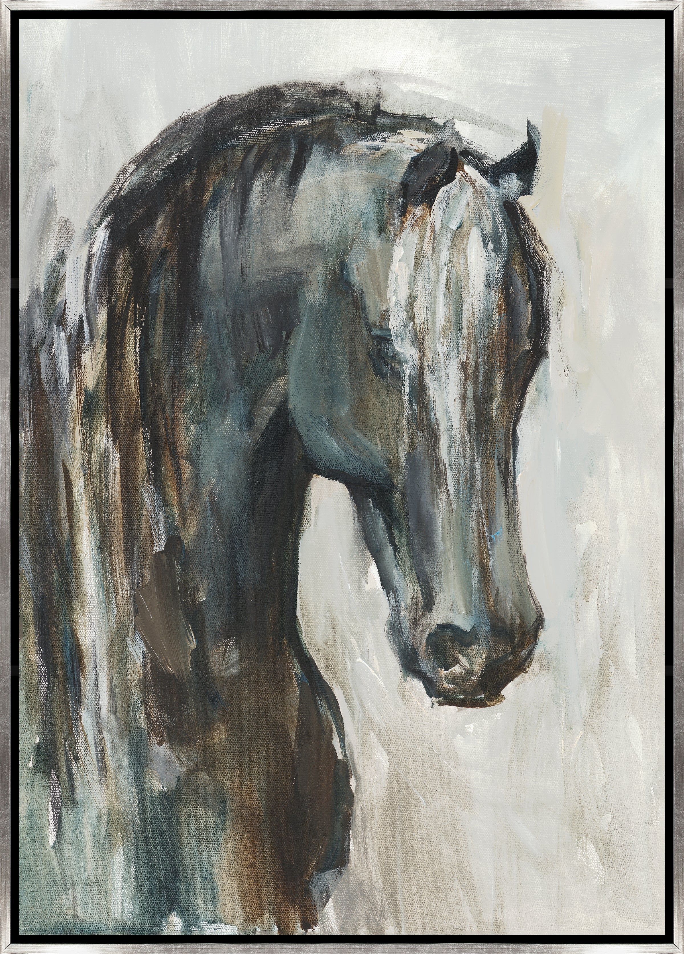 Royal Morgan Horse art, American made framed canvas art - Blue Mountain Brands USA