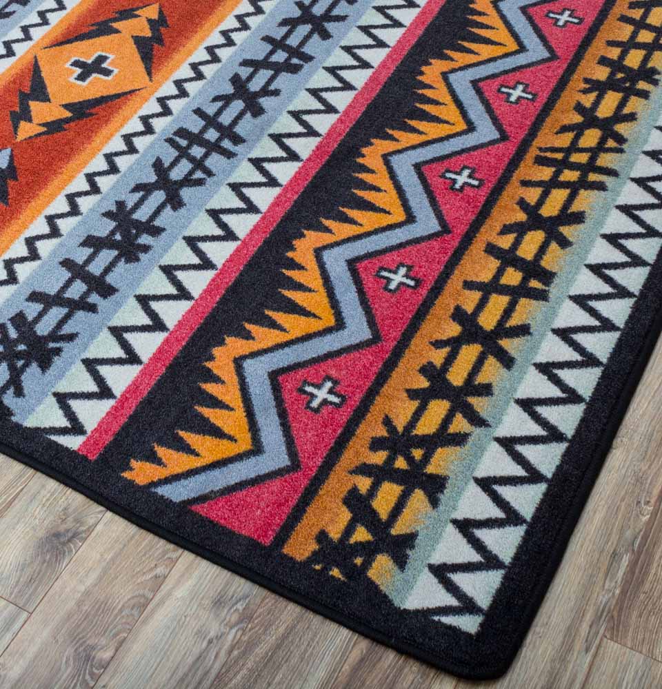 Captain Pumpkin Spice Area Rug detail made in the USA - Your Western Decor