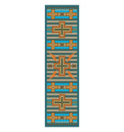 Tempest Turquoise Southwestern Floor Runner - Made in the USA - Blue Mountain Brands USA
