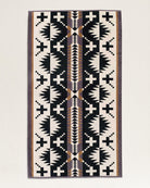 Pendleton Spider Rock oversized spa towel in Southwestern design of brown, ivory and black - Blue Mountain Brands of Oregon 