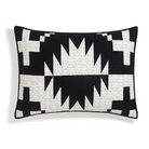 Spider Rock Quilted Pillow Sham - Back & White - Geometric Pattern - Blue Mountain Brands USA