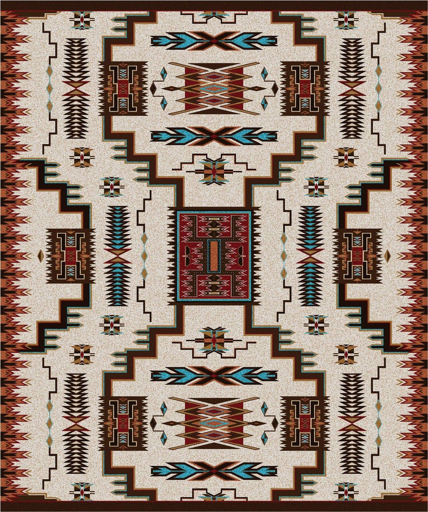 Storm Catcher Southwestern Area Rug 11x13 - Made in the USA - Your Western Decor