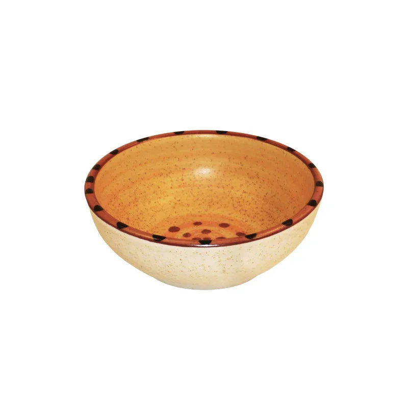Aurora cereal bowl in beige, burnt red and orange - Blue Mountain Brands USA
