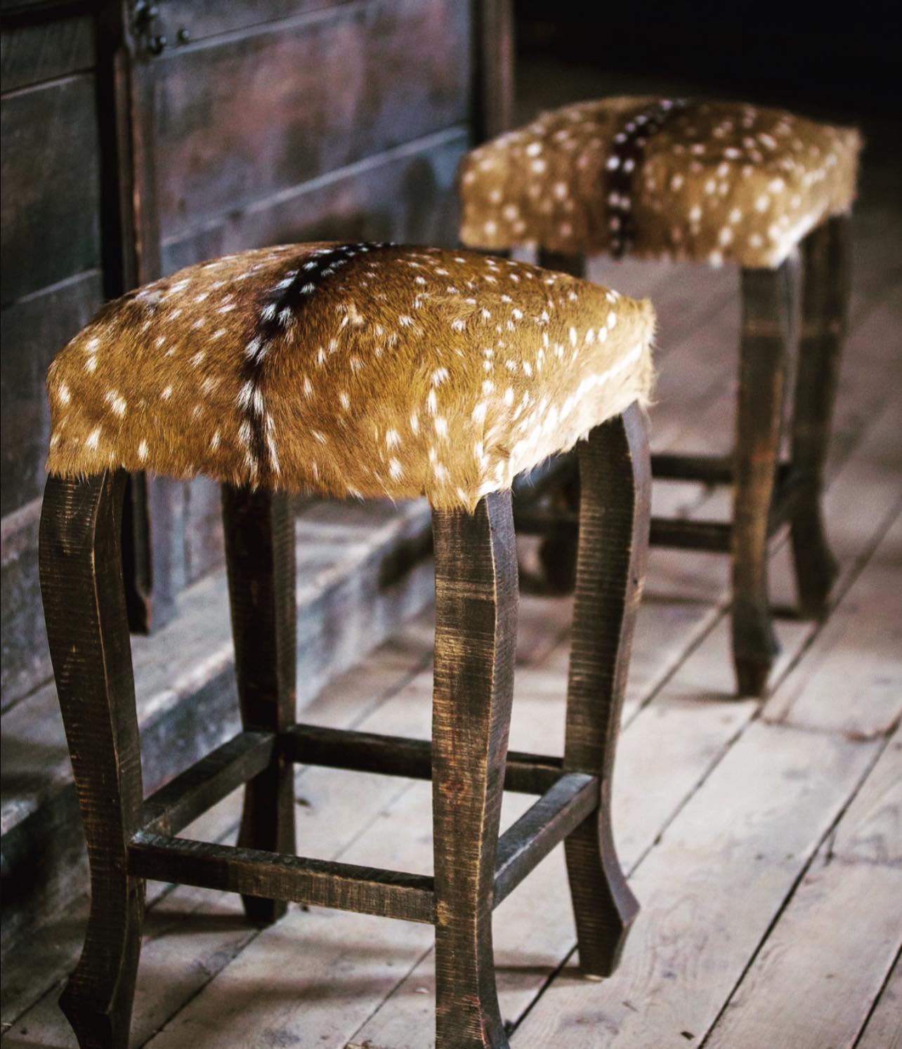 Lorec Axis Deer Hide Bar Stool