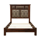 Custom upholstered barnwood bed made in the USA - Blue Mountain Brands USA