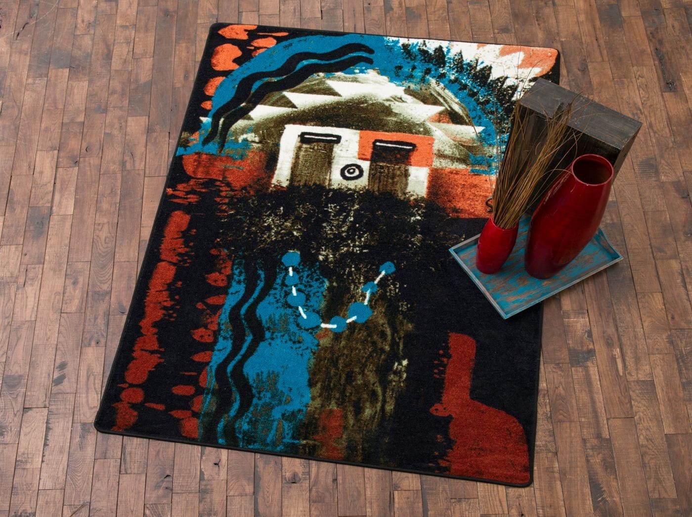 Boogie Red Rust Area Rugs - Made in the USA - Your Western Decor