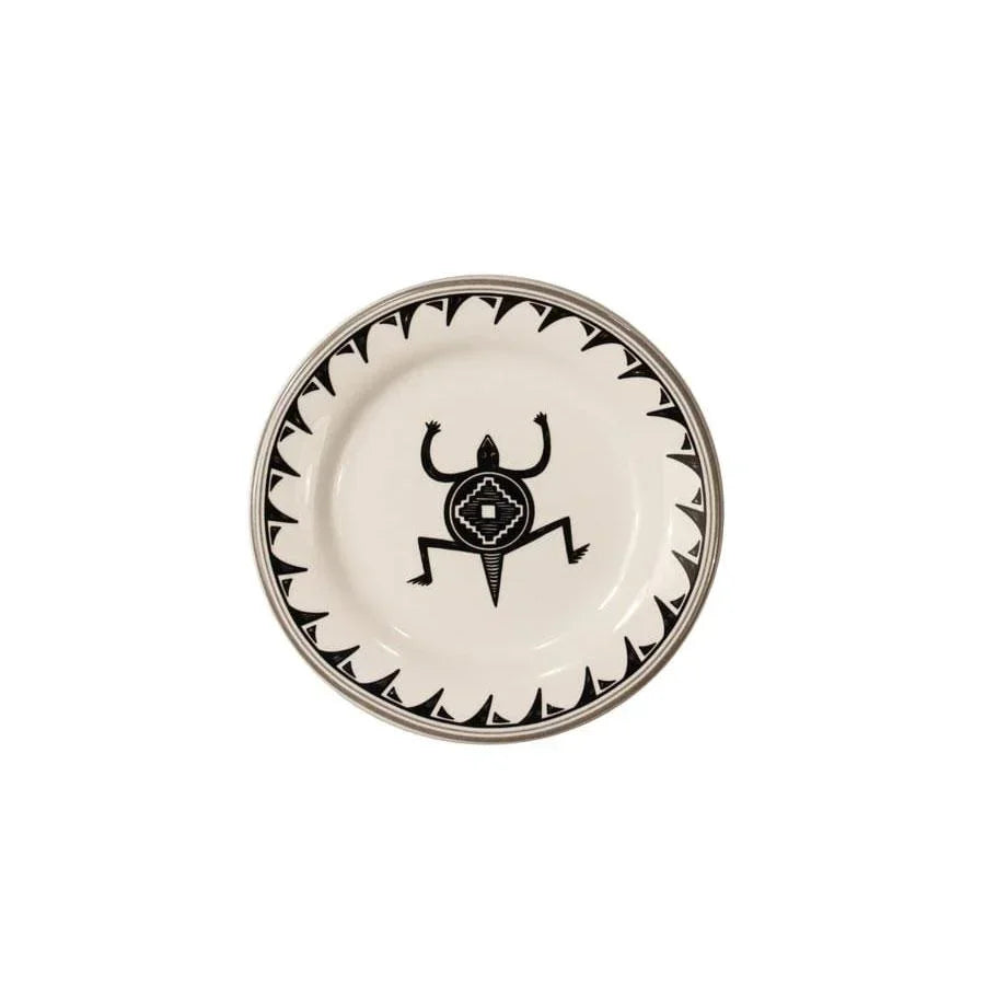 Mimbreño Side Plate in Black & White made in  Arizona USA - Your Western Decor