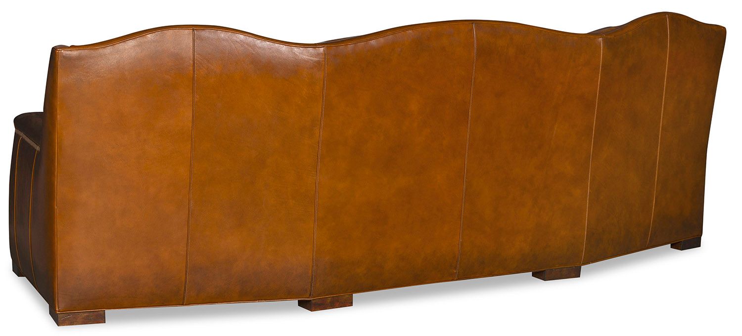 Luxury Santa Fe Tufted Leather Sofa, American made 