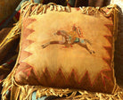 Deer Suede Cayuse Accent Pillow - Made in the USA - Your Western Decor