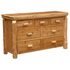 7 drawer cedar log dresser - Blue Mountain Brands USA