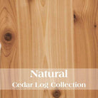 Natural Cedar Log Collection Swatch - Blue Mountain Brands USA