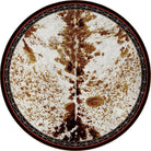 Cowhide Spotted Vaquero Western 8' Round Area Rug - Made in the USA - Your Western Decor