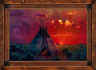 Colt Idol Crimson Falling Framed Art - Blue Mountain Brands USA