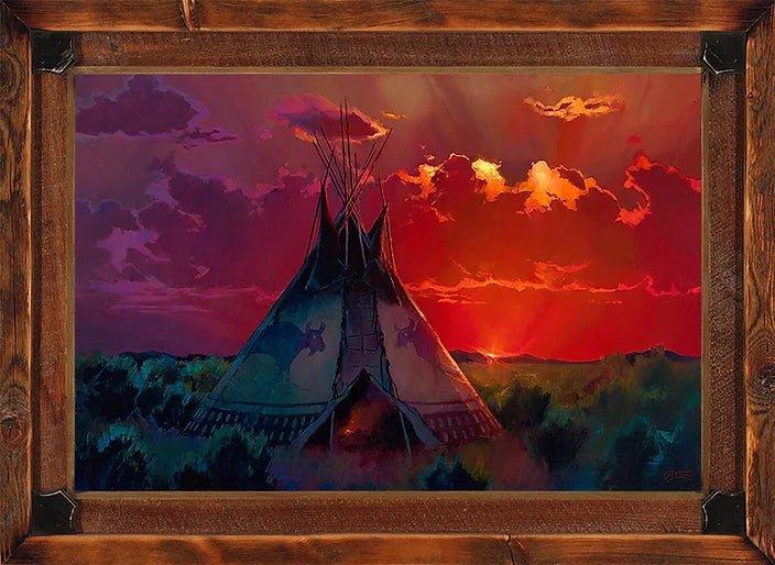 Colt Idol Crimson Falling Framed Art - Blue Mountain Brands USA