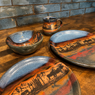 made to order in Colorado, Forest Moose Pottery Dinnerware