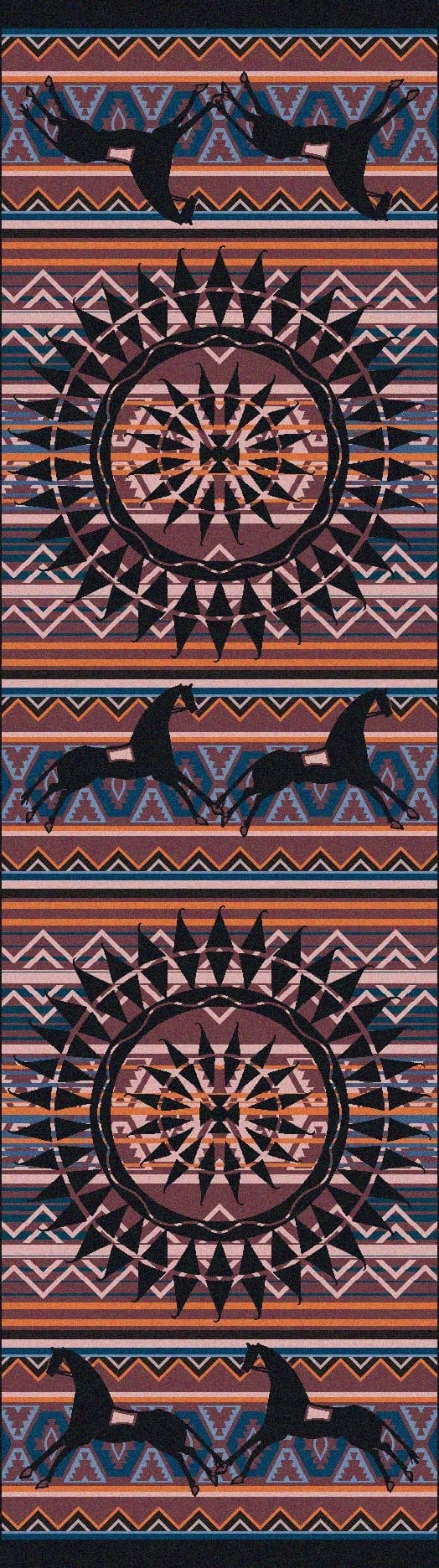 The Ghost Rider Floor Runner Blue - Your Western Decor