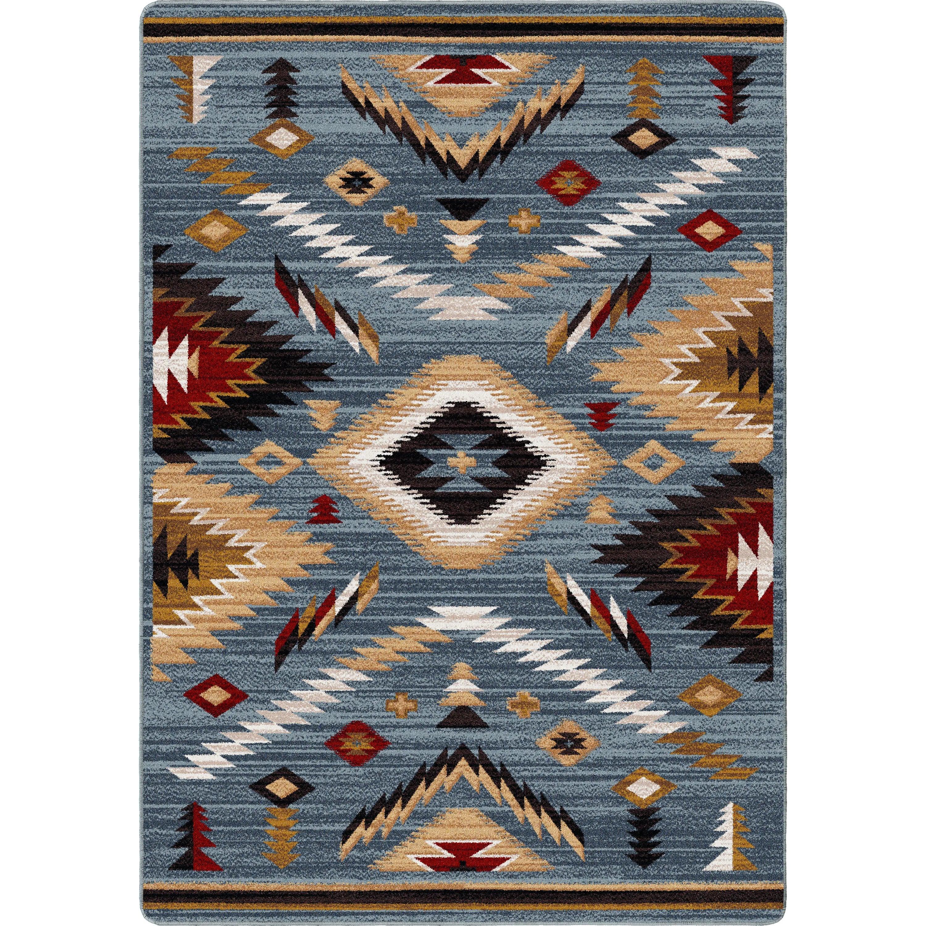 American Made Grand Lodge Horizon Grey Stone Rug - Blue Mountain Brands USA
