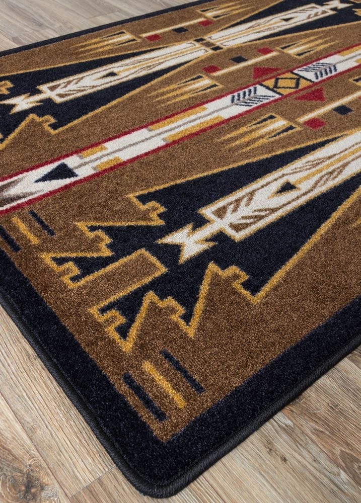 Horse Thieves Southwestern 11'x13' Rug Corner Detail - Your Western Decor