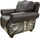 Leazenby leather and cowhide club chair - Your Western Decor